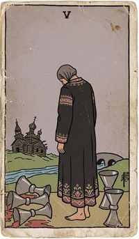Fünf der Kelche