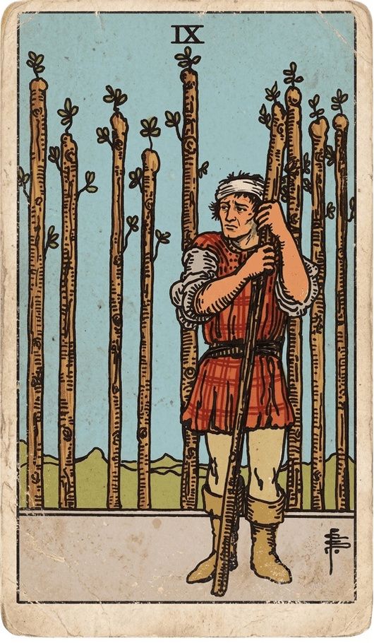 Neun der Stäbe